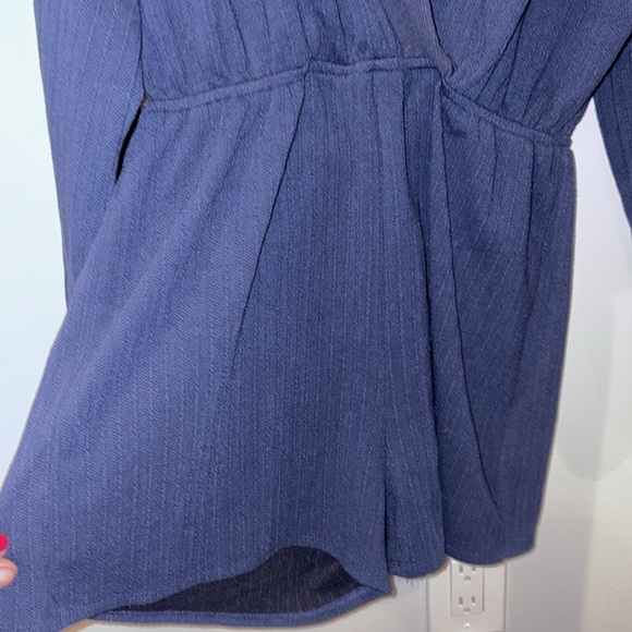 Lulus One Last Chance Navy Blue Jacquard Knit Long Sleeve Romper Size Small - Picture 11 of 16